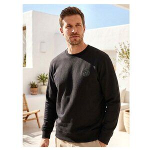 Burberry Jayford Sweatshirt, Black, Men's Size Large